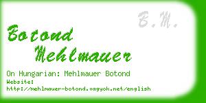 botond mehlmauer business card